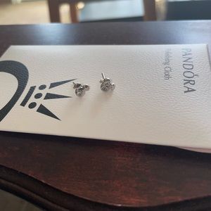 Pandora Mickey and Minnie Mouse earrings